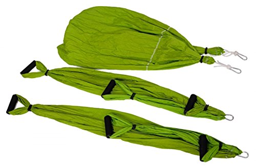 Qubabobo T210 - Columpio de tafetán de nailon para yoga (antigravedad, 301 kg de carga), verde Qubabobo T210 - Columpio de tafetán de nailon para yoga (antigravedad, 301 kg de carga), verde