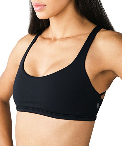 QUEENIEKE Sostén de Yoga para Mujeres Soporte Ligero con Tiras Sostén Libre Color Negro Tamaño L QUEENIEKE Sostén de Yoga para Mujeres Soporte Ligero con Tiras Sostén Libre Color Negro Tamaño L