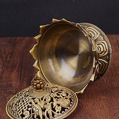 Quemador de Incienso de Lotus Form, Mini Metal Quemador de Incienso del Sostenedor de la Aromaterapia, Incensario de la Estufa de Retroceso para Accesorios del Regalo de la Decoración Casera Quemador de Incienso de Lotus Form, Mini Metal Quemador de Incienso del Sostenedor de la Aromaterapia, Incensario de la Estufa de Retroceso para Accesorios del Regalo de la Decoración Casera