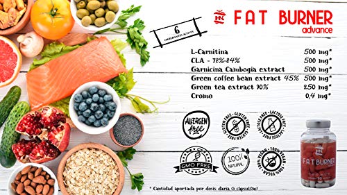 Quemagrasas natural I Healthy Nutrition I Fat burner mujer y hombre I Adelgaza sin deporte I Para pérdida de peso I Termogénico I 1 mes para dietas Keto I Sin aditivos - Sin gluten - Vegano - No GMO