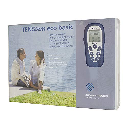Queraltó Tens Eco Basic Ionto - Electro estimulador Portátil, Azul, 14 x 6.4 x 2.8 cm