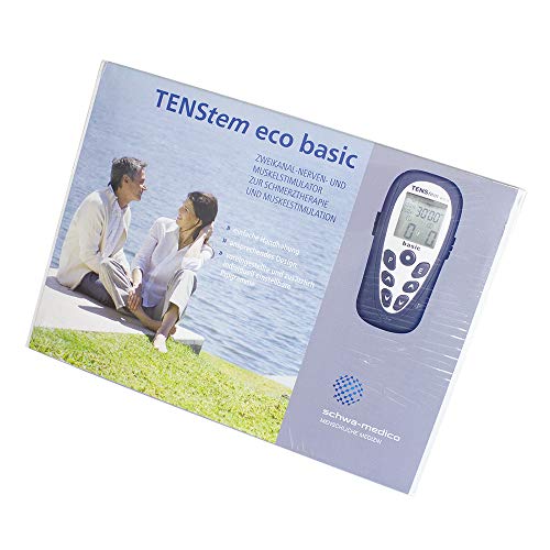 Queraltó Tens Eco Basic Ionto - Electro estimulador Portátil, Azul, 14 x 6.4 x 2.8 cm