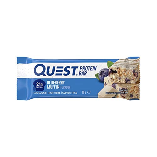 Quest Nutrition Quest Bars White Chocolate Blueberry Muffin - 12 Barras Quest Nutrition Quest Bars White Chocolate Blueberry Muffin - 12 Barras