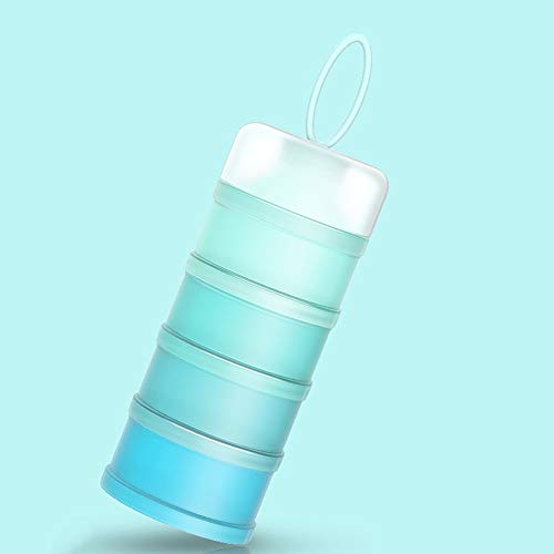 Queta Dispensador de Leche en Polvo Infantil, 480 ml Cajas Apilables de Fórmula para Bebé, 4 Capas Contenedor Portåtil de Leche en Polvo/Cereales/Comida/Fruta/Bocadillos (Azul) Queta Dispensador de Leche en Polvo Infantil, 480 ml Cajas Apilables de Fórmula para Bebé, 4 Capas Contenedor Portåtil de Leche en Polvo/Cereales/Comida/Fruta/Bocadillos (Azul)