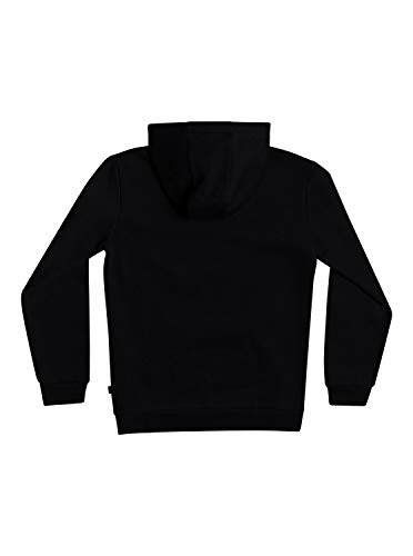 Quiksilver Big Logo - Sudadera con Capucha para Niños 8-16 Sudadera con Capucha, Niños, Black, M/12