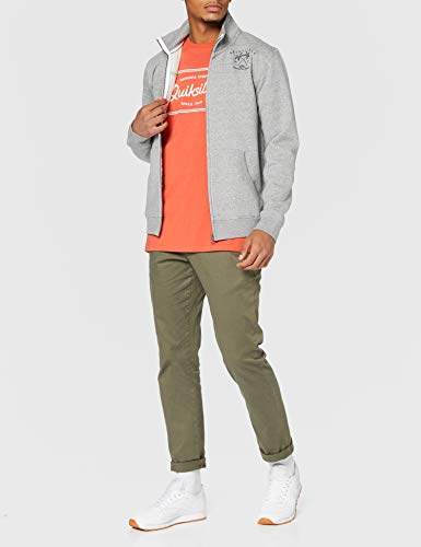 Quiksilver Les Tamaris - Top De Chándal con Cremallera para Hombre Top De Chándal con Cremallera, Hombre, Medium Grey Heather, M