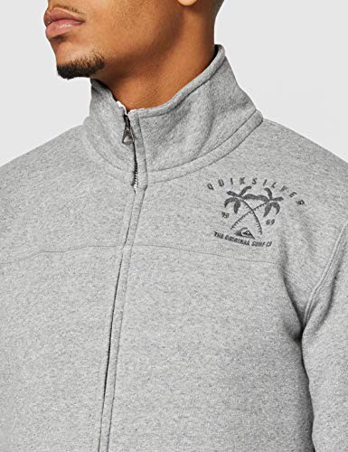 Quiksilver Les Tamaris - Top De Chándal con Cremallera para Hombre Top De Chándal con Cremallera, Hombre, Medium Grey Heather, M