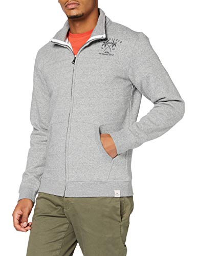 Quiksilver Les Tamaris - Top De Chándal con Cremallera para Hombre Top De Chándal con Cremallera, Hombre, Medium Grey Heather, M