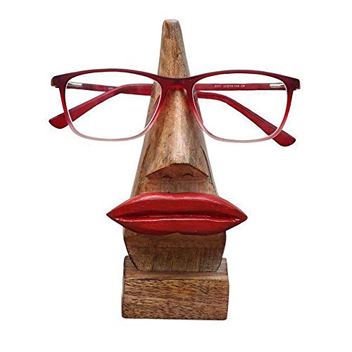 Quirky Handmade Red Lip Shaped Spectacles Eyeglasses Sunglasses Holder Stand for Girls Women Home Decor Quirky Handmade Red Lip Shaped Spectacles Eyeglasses Sunglasses Holder Stand for Girls Women Home Decor