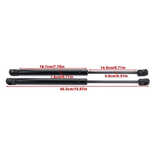 QUXING Amortiguadores de Gas 2pcs Car Trasero Ventana De Cristal Gas Spring Spring Lift Strut Struts Soporte Bar Bar Rod para Hyundai Tucson 2005 2006 2007 2009-2012 Muelle neumático