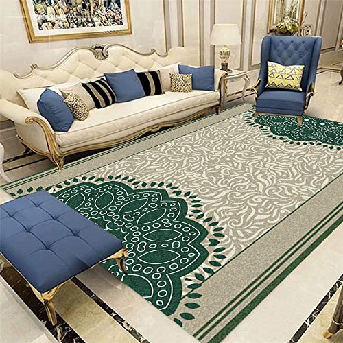 QWEASDZX Alfombra Clásica Sala De Estar Dormitorio Estera De Yoga China Alfombra De Sofá Jacquard Alfombras Impresas Alfombra Antideslizante 80x120cm