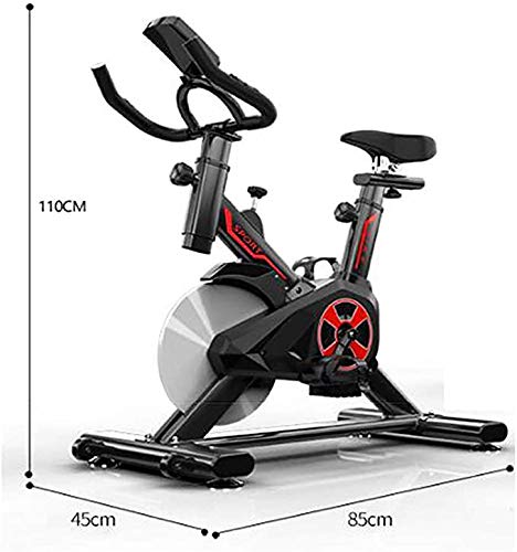 QWER Bicicleta de Spinning Bicicleta de Ejercicio Inicio Ultra silencioso Pedal de pérdida de Peso Interior Bicicleta de Ejercicio Bicicleta de Spinning Equipo de Ejercicios,Negro