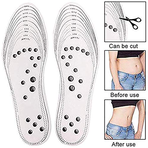 QYHSS 1 Par De Plantillas MagnéTicas, AlgodóN Espuma ViscoeláStica con 18 Imanes Plantilla De Pies EufóRicos, Ajustes Lavables Y Cortables, para Hombres, Mujeres, Talla úNica (Negro) QYHSS 1 Par De Plantillas MagnéTicas, AlgodóN Espuma ViscoeláStica con 18 Imanes Plantilla De Pies EufóRicos, Ajustes Lavables Y Cortables, para Hombres, Mujeres, Talla úNica (Negro)