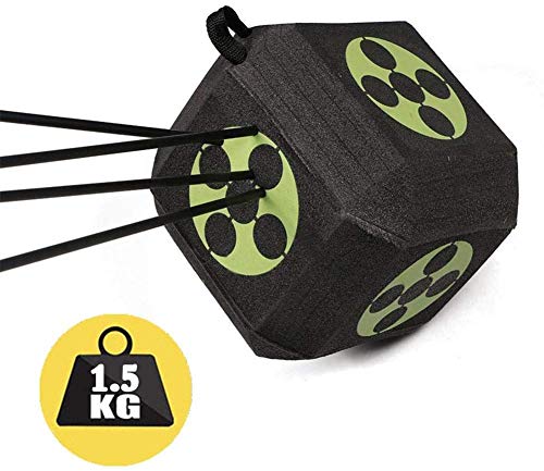 QYWSJ Flecha 3D de 6 Lados Target Cube Foam Foam Big Dice Archery Target, Cubo con Diana para Tiro con Arco