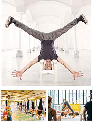 Q&Z Banco De InversióN De Yoga,Multifuncional Yoga Headstand Prop Head-Stand Taburete Entrenador De Yoga para Entrenamiento De Pies Y Equilibrio Teniendo Peso 150 Kg