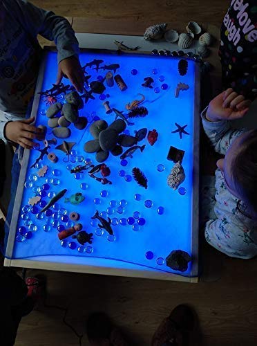 R-Crea - Mesa de luz Montessori RGB 48x37x7 Color Natural - Certificadas por la Universidad de Murcia R-Crea - Mesa de luz Montessori RGB 48x37x7 Color Natural - Certificadas por la Universidad de Murcia