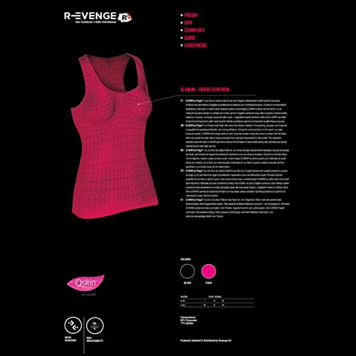 R-Evenge Tank Top Camiseta de tirantes Técnica para Deporte Fitness fucsia L/XL