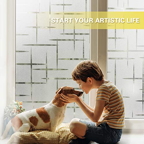 rabbitgoo Vinilos para Ventanas Privacidad Laminas Vinilo Cristal Pegatina Anti 96% UV Calor Translucido Película Fácilmente Adhesiva Decorativa Reutilizar para Baño Cocina Oficina 44.5x200CM rabbitgoo Vinilos para Ventanas Privacidad Laminas Vinilo Cristal Pegatina Anti 96% UV Calor Translucido Película Fácilmente Adhesiva Decorativa Reutilizar para Baño Cocina Oficina 44.5x200CM