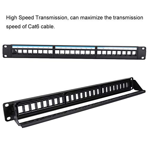 Rack de Cables de Red de Marca 100% fácil de Usar Panel de conexión de Datos montable 19 Pulgadas ampliamente Utilizado para Equipos modulares