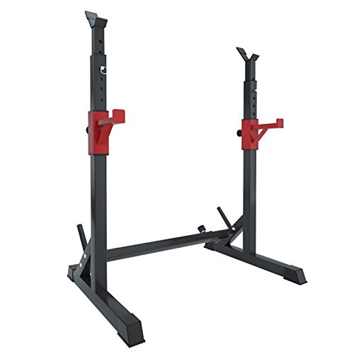 Rack de Sentadillas de Ajustable,Squat Rack Barbell Stands Soporte para Sentadillas,Heavy Duty Soporte de Entrenamiento de Fuerza para Gimnasio en Casa 300 kg de Carga MáXima