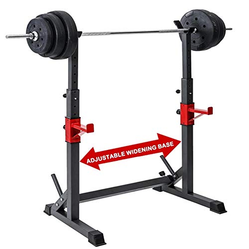 Rack de Sentadillas de Ajustable,Squat Rack Barbell Stands Soporte para Sentadillas,Heavy Duty Soporte de Entrenamiento de Fuerza para Gimnasio en Casa 300 kg de Carga MáXima Rack de Sentadillas de Ajustable,Squat Rack Barbell Stands Soporte para Sentadillas,Heavy Duty Soporte de Entrenamiento de Fuerza para Gimnasio en Casa 300 kg de Carga MáXima