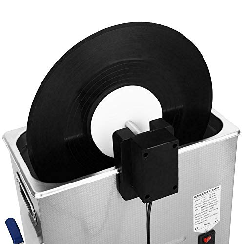 Rack para Limpieza Discos Vinilo Soporte Enchufe EE. UU. Accesorios Audio Potencia Ajustable Acero ultrasónico portátil Giratorio Duradero para máquina Limpieza Soporte álbum Disco Inicio