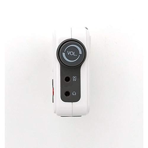 Radio NK-AB1904 FM / AM - Radio Portátil de Sobremesa, Pantalla LCD con Luz, Antena, Altavoz, 4 Pilas AA, cable DC5V, Blanca (Función Radio Despertador) Radio NK-AB1904 FM / AM - Radio Portátil de Sobremesa, Pantalla LCD con Luz, Antena, Altavoz, 4 Pilas AA, cable DC5V, Blanca (Función Radio Despertador)
