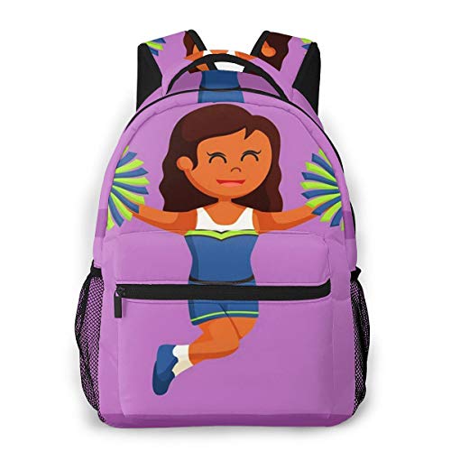 RAHJK Mochila Tipo Casual Mochila Escolares Mochilas Estilo Impermeable para Viaje De Ordenador Portátil hasta 14 Pulgadas Salto atlético del líder de la alegría del Aire