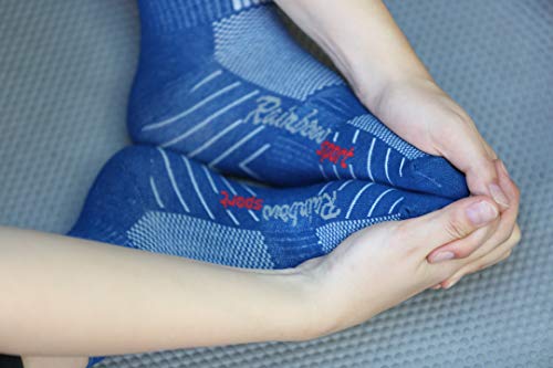 Rainbow Socks - Hombre Mujer Calcetines Deporte Colores de Algodón - 6 Pares - Púrpura Negro Gris Azul Marino Azul Blanco - Talla 44-46 Rainbow Socks - Hombre Mujer Calcetines Deporte Colores de Algodón - 6 Pares - Púrpura Negro Gris Azul Marino Azul Blanco - Talla 44-46