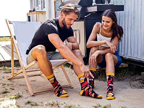 Rainbow Socks - Hombre Mujer Divertidos Calcetines Party - 3 Pares - Flamingo Grill Disco - Talla 36-40 Rainbow Socks - Hombre Mujer Divertidos Calcetines Party - 3 Pares - Flamingo Grill Disco - Talla 36-40