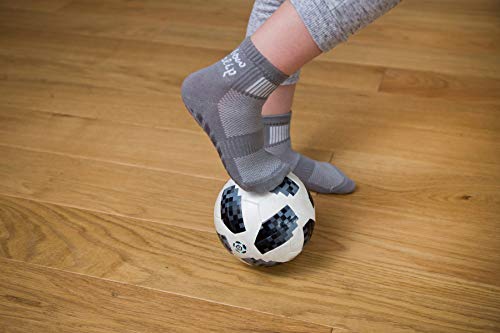 Rainbow Socks - Niño Niña Deporte Calcetines Antideslizantes ABS de Algodón - 2 Pares - Negro Gris - Talla 30-35 Rainbow Socks - Niño Niña Deporte Calcetines Antideslizantes ABS de Algodón - 2 Pares - Negro Gris - Talla 30-35