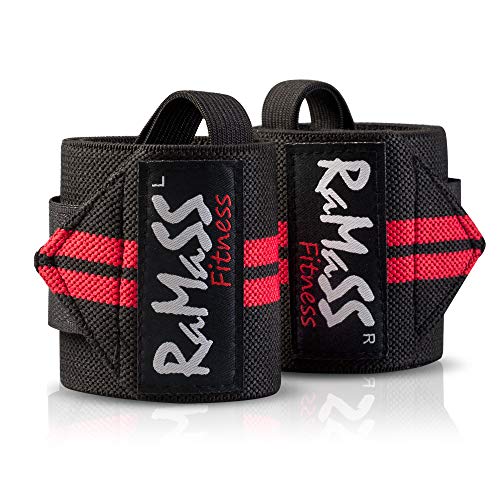 RAMASS Fitness Muñequera, Muñequeras, Wrist Wraps, Calistenia, Gym (par)