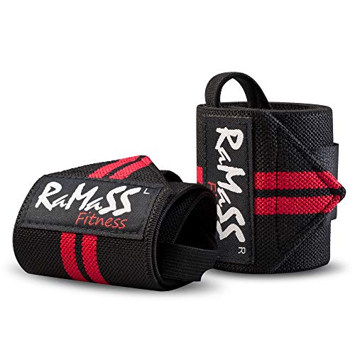 RAMASS Fitness Muñequera, Muñequeras, Wrist Wraps, Calistenia, Gym (par)