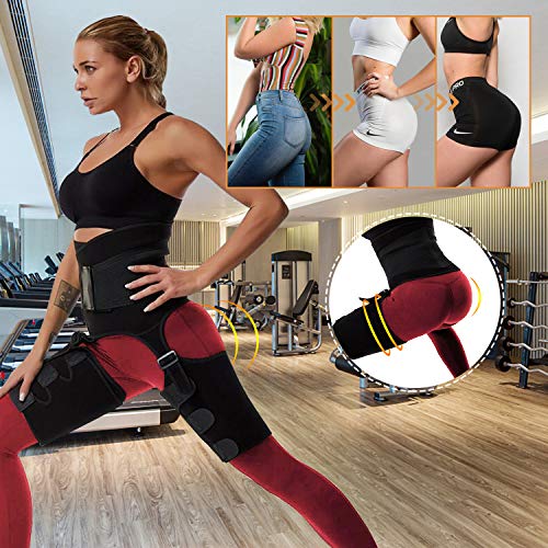 RaMokey Fajas Reductoras Adelgazantes Mujer, 3 en 1 Ajustable Cinturón Lumbar Abdominal Deportivo Trimmer para Pérdida de Peso y Modelado del Cuerpo