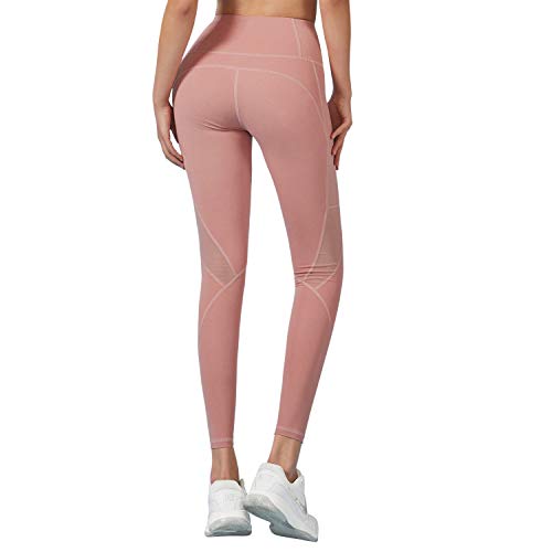 RaMokey Leggings Mujer Mallas de Deporte de Mujer Cintura Alta con Bolsillos Pantalon Deportivo para Running Training Estiramiento Yoga y Pilates