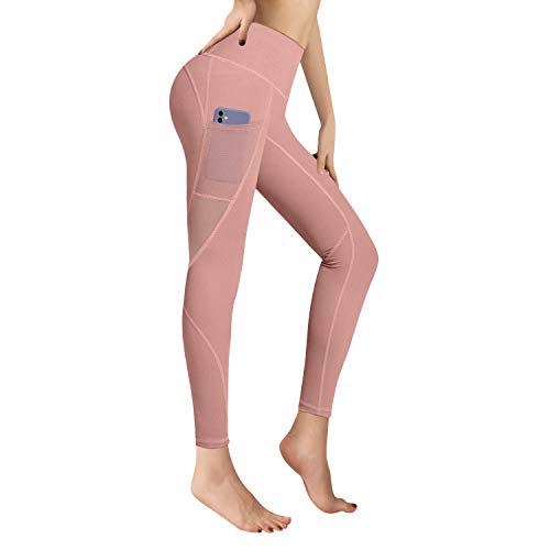 RaMokey Leggings Mujer Mallas de Deporte de Mujer Cintura Alta con Bolsillos Pantalon Deportivo para Running Training Estiramiento Yoga y Pilates