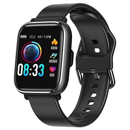RaMokey Smartwatch, Relojes Inteligentes Mujer Hombre, Pulsera Actividad Inteligente Impermeable IP67, Reloj Fitness con Pulsómetro, Cronómetros,Calorías, Monitor de Sueño, Podómetro para Android iOS