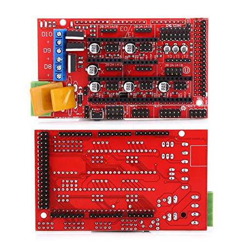 RAMPS 1.4 Regulador + MEGA2560 Tablero + 5pcs Soldered A4988 Stepper Motor Drivers + 5pcs Disipadores de calor + 19pcs Puentes con cable del USB para el kit de la Impresora de RepRap 3D