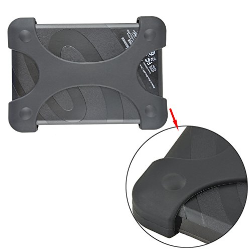 Rancco® Shockproof disco duro de disco HDD silicona caso cubrir protector para disco duro externo Seagate Backup Plus, 2,5" Toshiba Canvio Basics, Canvio Slim II disco duro externo portátil(3 paquete) Rancco® Shockproof disco duro de disco HDD silicona caso cubrir protector para disco duro externo Seagate Backup Plus, 2,5" Toshiba Canvio Basics, Canvio Slim II disco duro externo portátil(3 paquete)