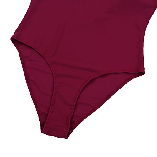 ranrann Maillot de Gimnasia Rítmica para Mujer Leotardo Clásico de Ballet Manga Transparente Mono de Danza Ropa Deportiva de Baile Dancewear Vino Rojo Small ranrann Maillot de Gimnasia Rítmica para Mujer Leotardo Clásico de Ballet Manga Transparente Mono de Danza Ropa Deportiva de Baile Dancewear Vino Rojo Small
