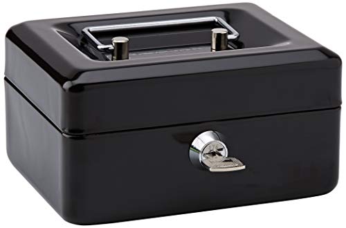 Rapesco SB0006B1 Caja fuerte portátil con portamonedas interior, de 15 cm de ancho Rapesco SB0006B1 Caja fuerte portátil con portamonedas interior, de 15 cm de ancho