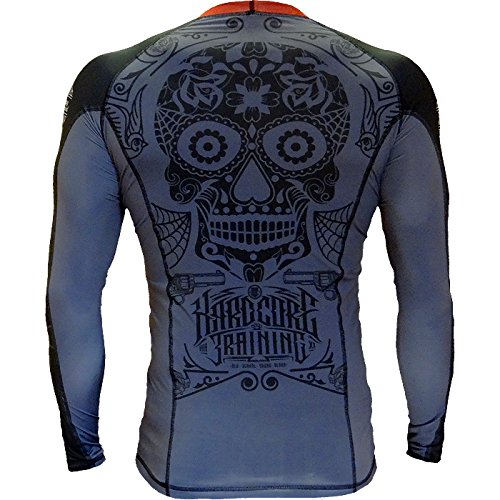 Rashguard Hardcore Training Revolvers-l MMA BJJ Fitness Grappling Camiseta de compresión