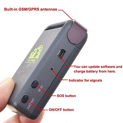 Rastreador GPS Coche Mini Rastreador Niños GPS GPS Tracker Localizador Localizador GPS para Coche Tiempo Real Dispositivo Seguimiento GPS Mini Posicionamiento gsm/GPS Tamaño Compacto