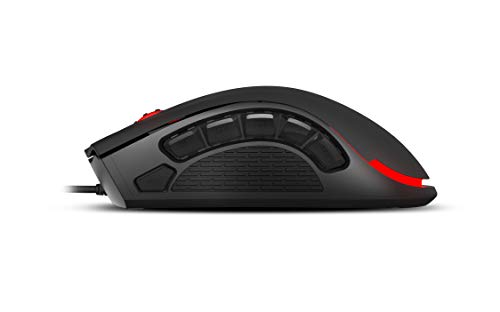 Raton Gaming Ozone EXON X90 - eSports Mouse Gaming - Sensor Optico, RGB, 12.000 DPI, 11 Botones Programables, Ergonomico, Negro