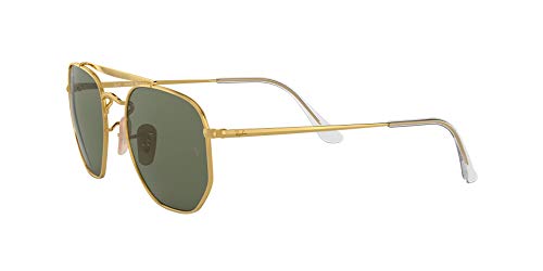 Ray-Ban 0Rb3648, Gafas de Sol Unisex Adulto, Dorado (Green Classic), 54