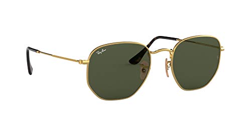 Ray-Ban Hexagonal Flat Lenses Gafas de Sol, Oro (Gold), 51 para Hombre