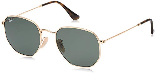 Ray-Ban Hexagonal Flat Lenses Gafas de Sol, Oro (Gold), 51 para Hombre