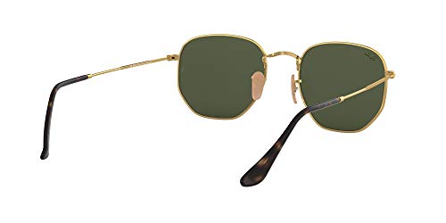 Ray-Ban Hexagonal Flat Lenses Gafas de Sol, Oro (Gold), 51 para Hombre