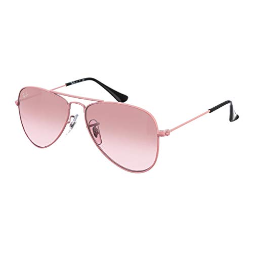 Ray-Ban JUNIOR Aviator Junior Gafas de Sol, Pink, 50 Unisex-Niño