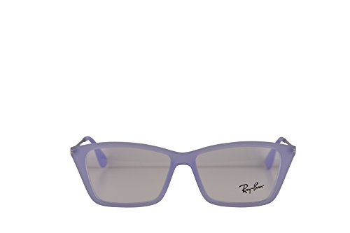 Ray-Ban RX7022 Shirley Anteojos 52-14-140 w/lente clara demostración 5368 RB7022 del RB 7022 RX 7022 unisex-adulto Caucho lila Grande